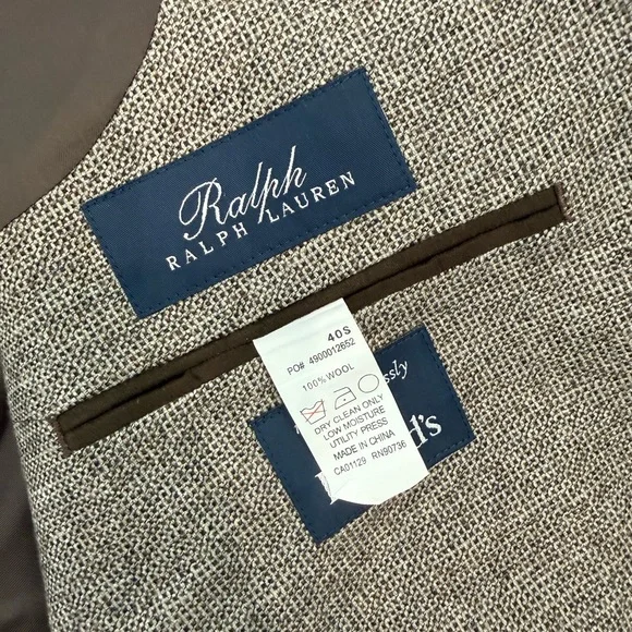 Mens Brown Ralph Lauren Blazer - Picture 3 of 4